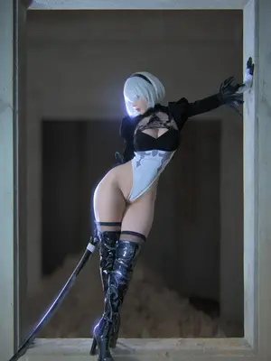 Umeko J cosplay 2B – NierAutomata_002