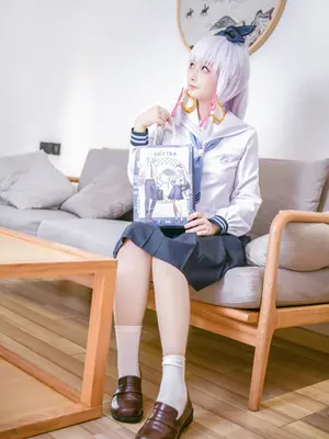 章鱼娘 (Zhangyu niang) cosplay Ayaka Kamisato - Genshin Impact_002