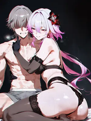 [Cottonmilk] [COMIC] March7th birthday NTR ft Evernight - Honkai Star Rail (Crops) [AI Generated]_02_3_1