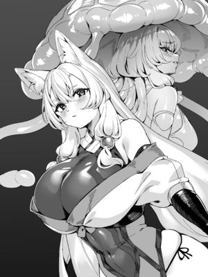 [ネコノタワゴト (ネコノマンテス)] 退魔巫女カンナ フタナリ搾精敗北篇sideM [中国翻訳] [DL版]_0002