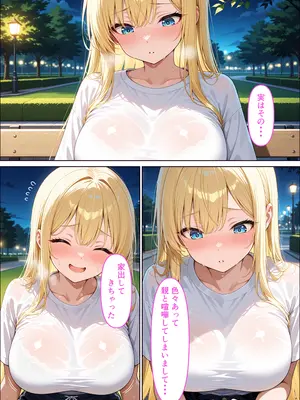 (同人CG集) [うとまる堂] バイト帰りに困っている家出ギャルを家に泊めたらお礼に種付けご奉仕された話 [AI生成]_006