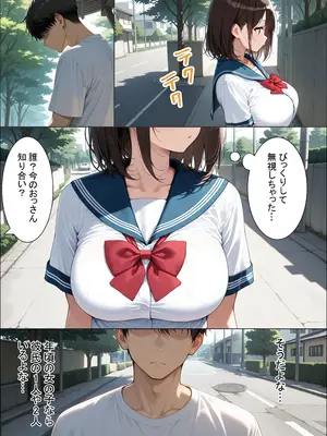 (同人CG集) [ここちょ] ギャルを寝取る～地味巨乳と金髪人妻に中出しSEX～ [AI生成]_007