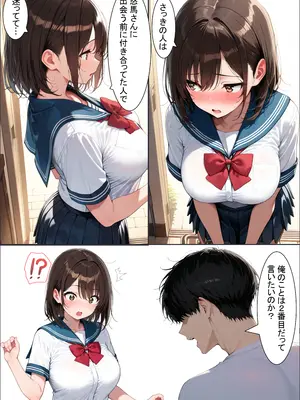 (同人CG集) [ここちょ] ギャルを寝取る～地味巨乳と金髪人妻に中出しSEX～ [AI生成]_009