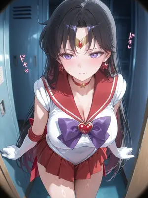 [ぱられるの世界] Sailor Mars - Changing Room (Patreon) (AI Generated)_001