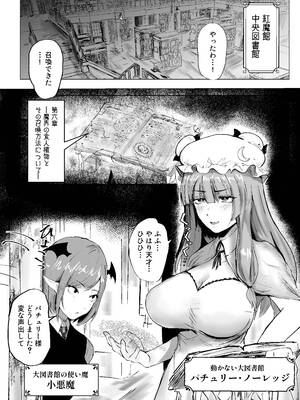 [シニガハチ (シニ画八)] 魔女と小悪魔、感覚遮断穴に堕ちる。 (東方Project)_0003