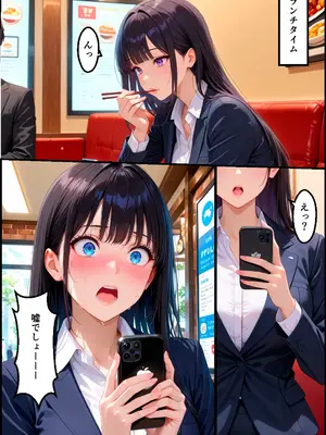 (同人CG集) [まるにゃん工房] かわいい女子社員に睡眠薬盛って動画撮って脅して犯したらメス堕ちした話 [AI生成]_003