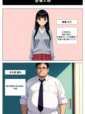 (同人CG集) [おかずづくり] 地味むっつり文学巨乳少女が官能小説を提出してしまい性奴隷にさせられる話 [AI生成]