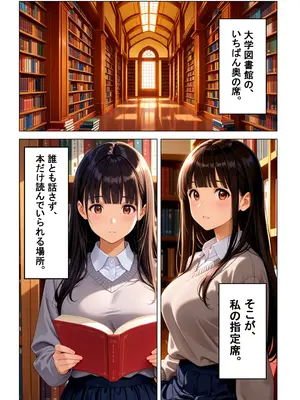 (同人CG集) [おかずづくり] 地味むっつり文学巨乳少女が官能小説を提出してしまい性奴隷にさせられる話 [AI生成]_003