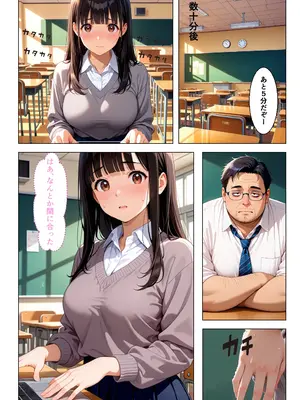 (同人CG集) [おかずづくり] 地味むっつり文学巨乳少女が官能小説を提出してしまい性奴隷にさせられる話 [AI生成]_006