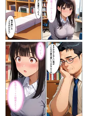 (同人CG集) [おかずづくり] 地味むっつり文学巨乳少女が官能小説を提出してしまい性奴隷にさせられる話 [AI生成]_010