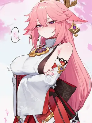 [Thx] 八重神子&雷電将軍 クソガキ [AI Generated]