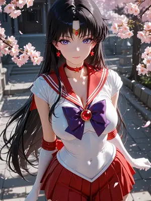 [Rankabee] Sailor Mars ︱ Sailor Moon - Cherry Temple Original GS (Patreon) (AI Generated)