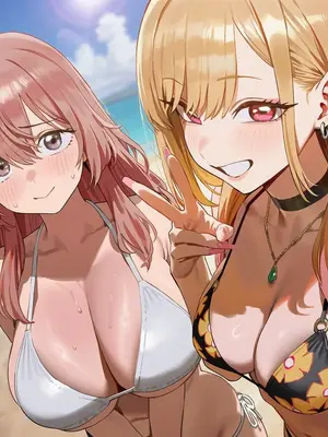 [Paperhero] Marin & Shinju Stolen at the Beach (+Extras) [Ai Generated]