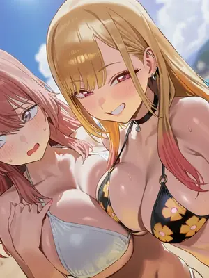 [Paperhero] Marin & Shinju Stolen at the Beach (+Extras) [Ai Generated]_004