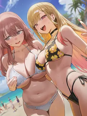 [Paperhero] Marin & Shinju Stolen at the Beach (+Extras) [Ai Generated]_006