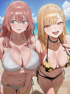 [Paperhero] Marin & Shinju Stolen at the Beach (+Extras) [Ai Generated]_007