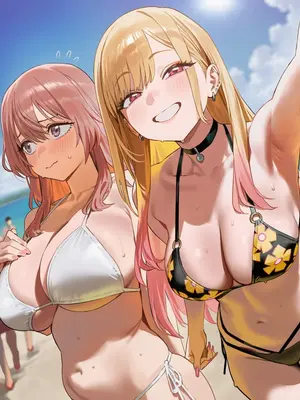 [Paperhero] Marin & Shinju Stolen at the Beach (+Extras) [Ai Generated]_008