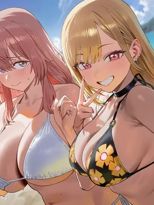 [Paperhero] Marin & Shinju Stolen at the Beach (+Extras) [Ai Generated]_009