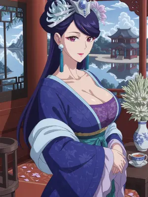Meowu laha - 梨花妃 ︱ 温泉&nbsp;&nbsp;[AI Generated]_002