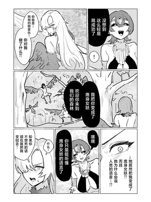 [サメミ屋] 最強女騎士ふたなりハーピィ化 [中国翻訳]_0008