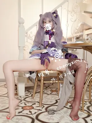 Chengzimiaoj cosplay Keqing - Genshin Impact_003