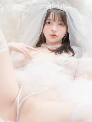 爆机少女喵小吉 (Nekokoyoshi) - 白色花嫁_009