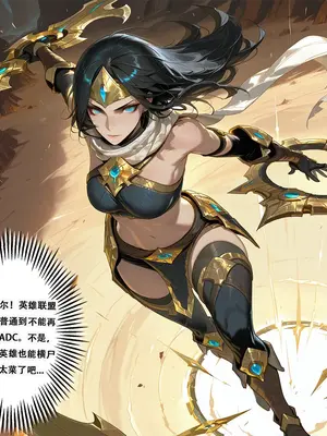 [xinye101]穿越瓦洛兰，干翻女英雄！？ ⑩迷睡沙海[AI Generated]_008