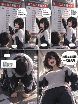 [历战王小爱][ai generated]毒舌同桌败北日_004_0001