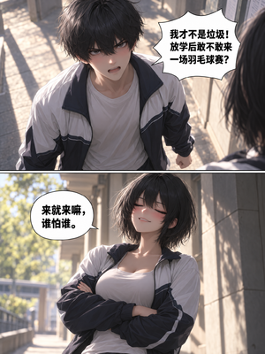 [历战王小爱][ai generated]毒舌同桌败北日_005_002