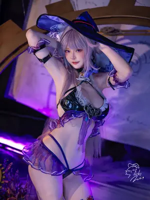 [EX Machi Cosplay]大黑塔 水着 Swimsuit The Herta_0008