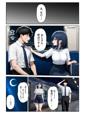 [ぱにぱに] 電車でオナニーする匂いフェチJ◯にたっぷり中出し [AI Generated]_010