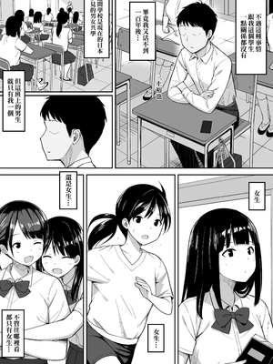 [ひよりハムスター] 男の数が10分の1になった世界でシたい放題1｜在男性人口只剩十分之一的世界想上就上1 [Irodori Comics] [中文]_003