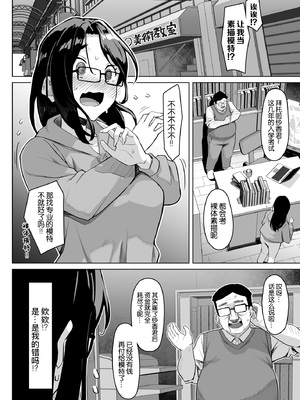 [ケケモツ (けけもつ)] ヌードモデルを講師自らやってくれる画塾の話｜关于画室老师亲自担任裸体模特的事 [B_Meow个人汉化] [DL版]_0004