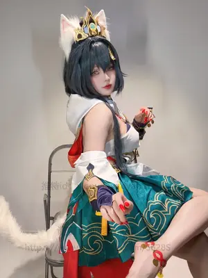 小瑶幺幺 (xiaoyaoyaoyao12) cosplay Yunli - HonkaiStar Rail_003