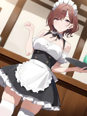 (Bluebird) Madoka Higuchi maid [AI Generated]_007