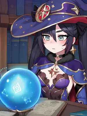 [LewdLoop] フィッシュル & モナ(原神) [AI Generated]_003