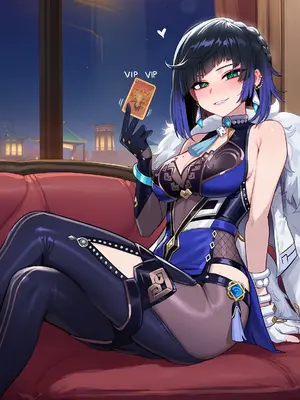 [LewdLoop] 夜蘭(原神) [AI Generated]_003