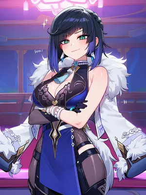 [LewdLoop] 夜蘭(原神) [AI Generated]_002