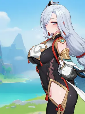 [LewdLoop] 申鶴(原神) [AI Generated]_002