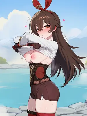 [LewdLoop] 申鶴 & アンバー(原神) [AI Generated]_005