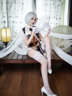 源纱希喵喵喵 - 碧蓝航线 天狼星 旗袍_0004