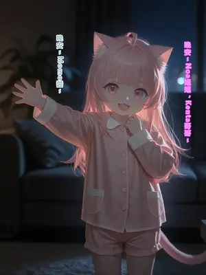 [AI Generated]えっちしか知らない性処理用の猫娘#16 負けられない夜 [中譯]_02