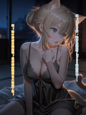[AI Generated]えっちしか知らない性処理用の猫娘#16 負けられない夜 [中譯]_08