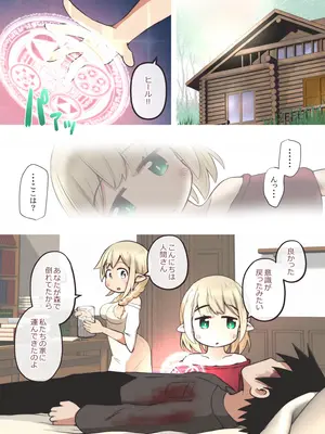 [えちえち大福 (猫大福)] エルフの姉妹に助けられた冒険者が性奴○にされるお話_0003