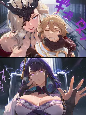 [UsagiPunish]&nbsp;&nbsp;[BAD END] Signora X Aether&nbsp;&nbsp; シニョーラ(原神) 『Genshin Impact』 (Patreon)_011