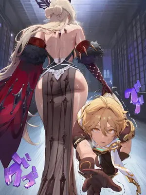 [UsagiPunish]&nbsp;&nbsp;[BAD END] Signora X Aether&nbsp;&nbsp; シニョーラ(原神) 『Genshin Impact』 (Patreon)_012